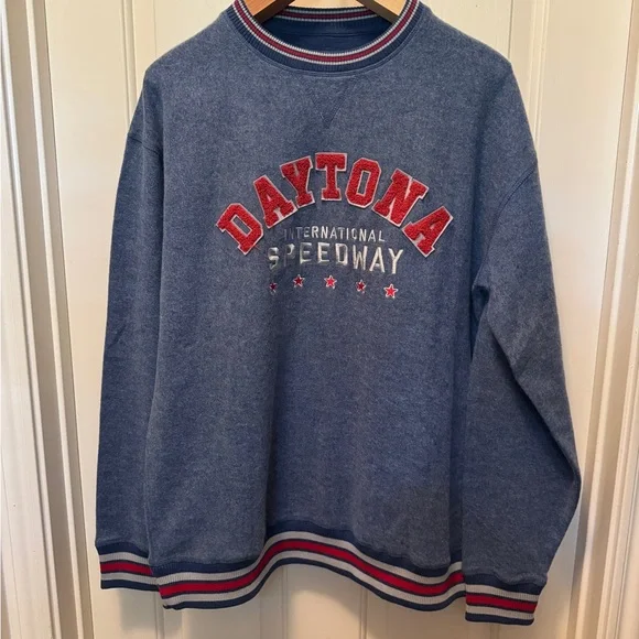 Daytona Speedway Blue Sweater - Size L - Picture 2 of 9